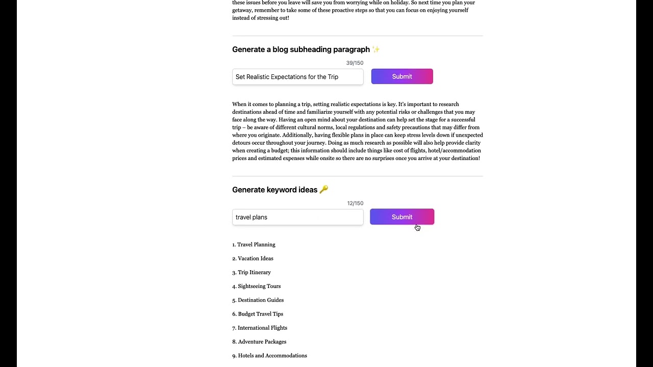 BlogNLP - Free AI Blog Writing Tool