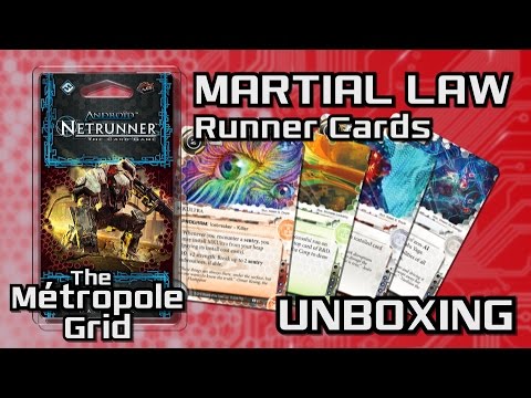 Netrunner Unboxing: Martial Law - Runner Cards