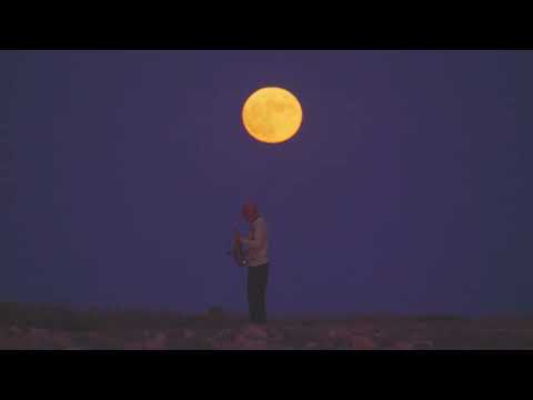 Full Moon Improvisation on Saxophone to Trance Music - Real Moon and Live Sound - Night Saxophonist