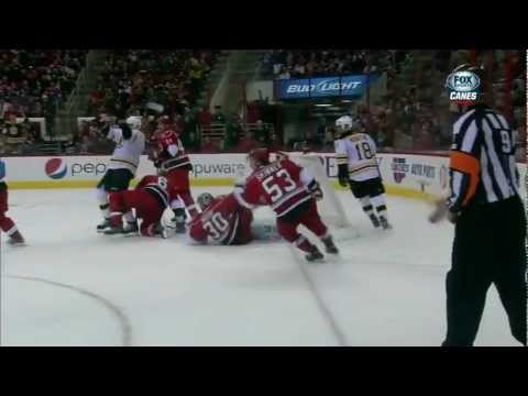 Boston Bruins @ Carolina Hurricanes - Highlights 1/28/2013