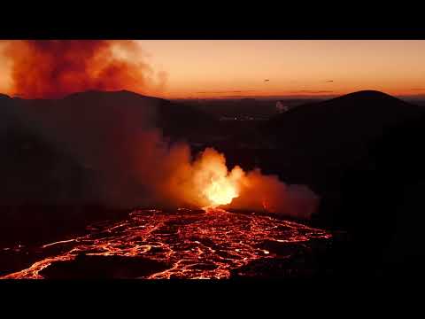 CinematicMusic&Volcanic Drone Footage with DREAMSCAPIST&Isak Finnbogason The Orange Mist Part 2 2024