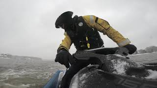 Chesapeake Bay Sea Doo Ride in the Snow Almost Ends in Disaster!
