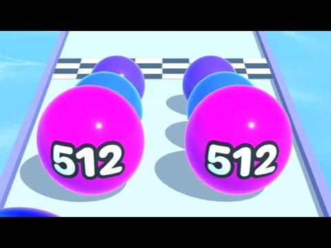 Ball Run Merge 2048 Numbers Level up game - ball run 2048 - All Levels Gameplay Android iOS