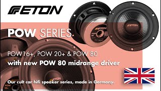 All about ETON POW car speakers - with the new POW 80!