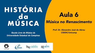 História da Música ELM  |ELM-UNICAMP| - Resumo Aula 6 - Música no Renascimento