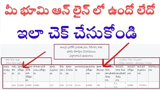 How to check land records online in telugu Andhra pradesh | Mee Bhoomi Adangal 1B Pahani Download AP