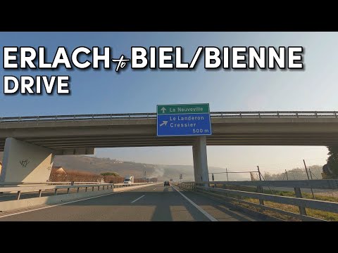 Erlach to Biel/Bienne - Morning Drive - Switzerland