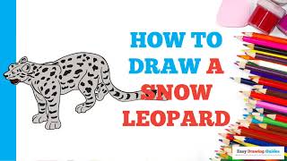 How to Draw a Snow Leopard in a Few Easy Steps: Drawing Tutorial for Beginner Artists
