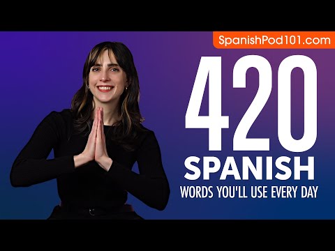 420 Spanish Words You'll Use Every Day - Basic Vocabulary #82