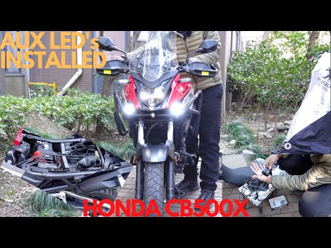 AMAZING Auxiliary LED Lights Installed On 2019 Honda CB500X