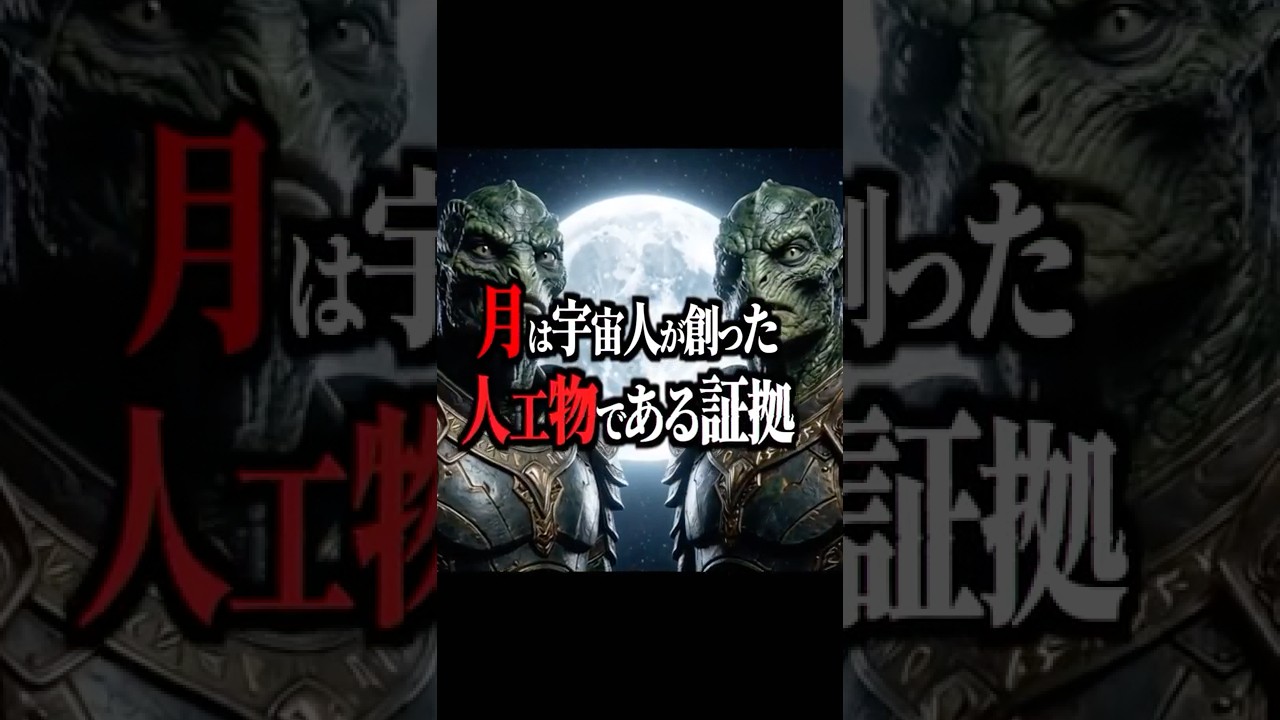 月はエイリアンによって創造された人工物である証拠 #都市伝説 #宇宙人