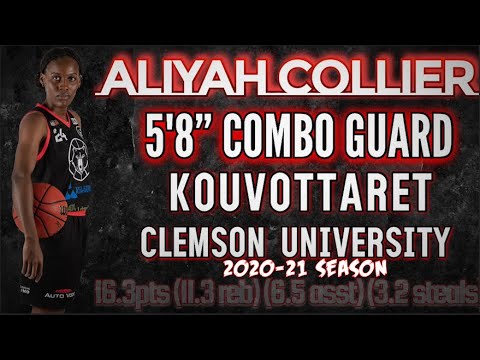 Aliyah Collier 5'8" Combo Guard KOUVOTTARET 2020-21 Basketball Season Highlight Mix