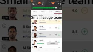 BLR VS SRH DREAM 11 TEAM