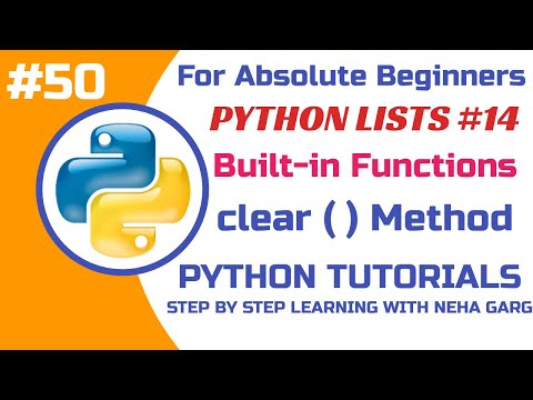 Python Clear Method How To Empty A List In Python Class 11 12 Cs Python Trending