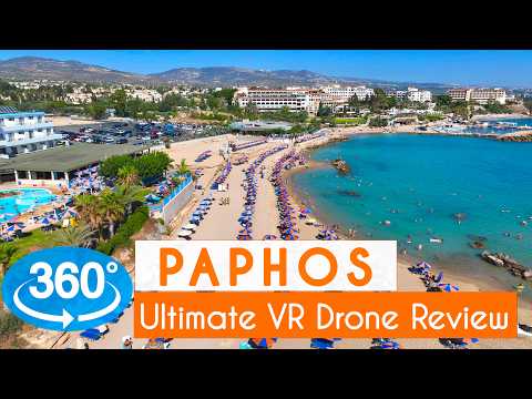 BREATHTAKING VR 360° Drone Tour of Paphos Cyprus in 4K!