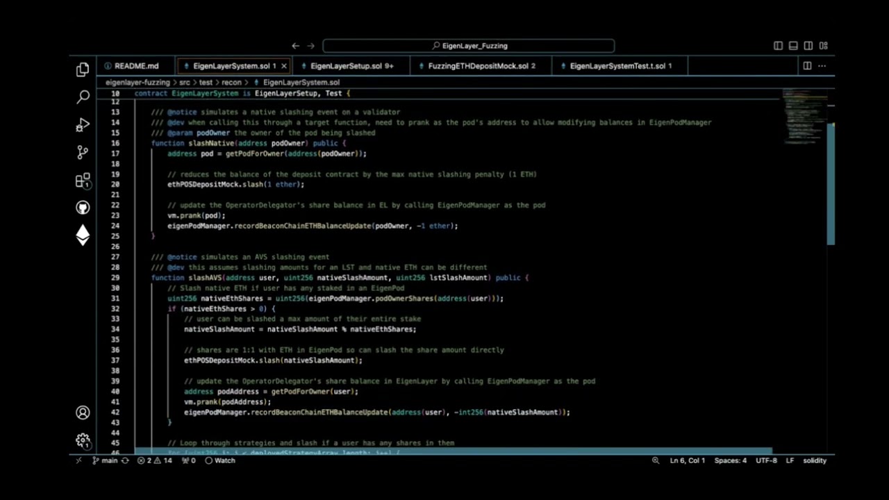 Eigenlayer Ecosystem Fuzzing - Write Invariant Tests for Eigenlayer in just a few minutes
