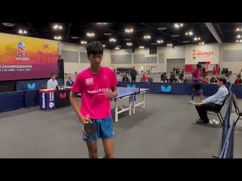Naresh, Sid (2650) vs Naresh, Nandan (2571) | U21 Boys' Singles Final | 2025 US National 7-4-2025