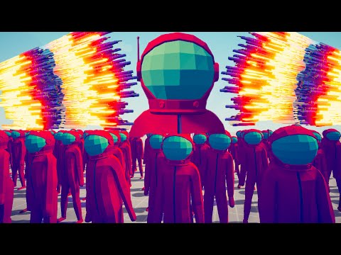 100x AMONG US UNITS + GIANT vs EVERY GOD - Totally Accurate Battle Simulator TABS