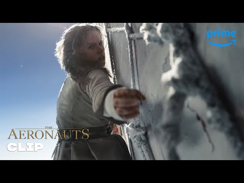 Thumbnail of the video: The Aeronauts Movie Felicity Jones Climbing Scene | Prime Video