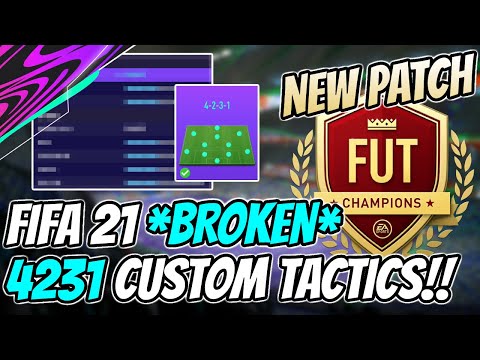 FIFA 21 *BROKEN* 4231 Pro Player Custom Tactics & Instructions Post Patch | How to Win More Games!!