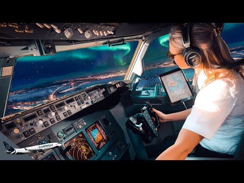 BOEING 737 Epic SNOWY LANDING NORWAY TROMSO Airport RWY18 | Cockpit View | Life Of An Airline Pilot