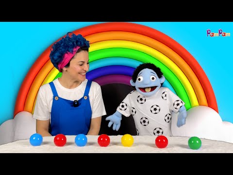 🎨 Renkleri Öğreniyoruz! 🟥🔵🟢🟡 | Elif Abla ve Tonti ile Eğlenceli Öğrenme - Pam Pam Çocuk Şarkıları