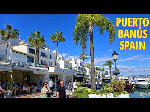 THE LUXURY CAPITAL - Puerto Banús, Marbella, Spain - 4K Walking Tour 2025
