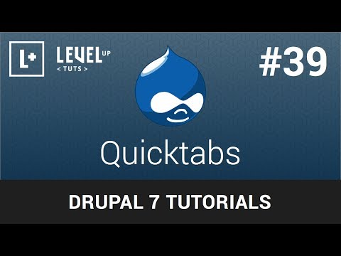 Drupal 7 Tutorials #39 - Quicktabs