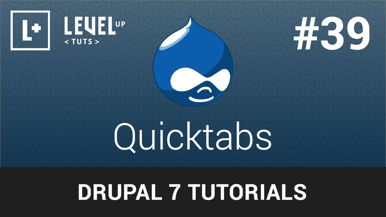 Drupal 7 Tutorials #39 - Quicktabs