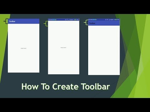Toolbar Tutorial #1 || How to Create Toolbar in Android Studio