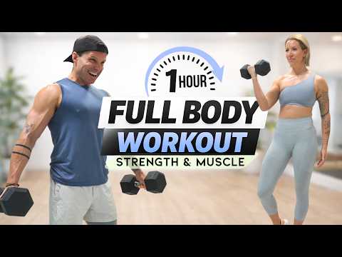 1 Hour FULL BODY WORKOUT with DUMBBELLS | Max-Out Strength & Muscle
