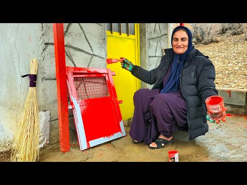 A creative woman, with inspiring painting, brings beauty to her cottage!