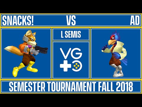UD Semester Tournament Fall 2018 - Singles - Losers Semis - Snacks! (Fox) vs. AD (Falco)