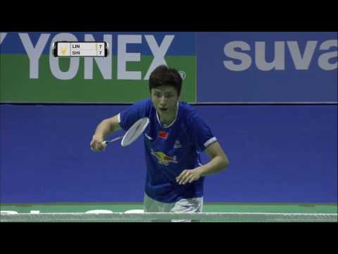 Yonex Swiss Open 2017 | Badminton F M5-MS | Lin Dan vs Shi Yuqi