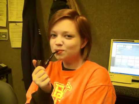 Deb Smoking The Peace Pipe