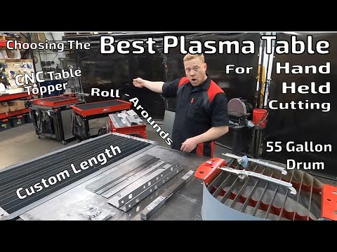 Best Plasma Tables for Hand Cutting - Wet vs. Dry cutting - on small, large and CNC water tables