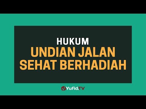 Hukum Undian Jalan Sehat Berhadiah - Poster Dakwah Yufid TV