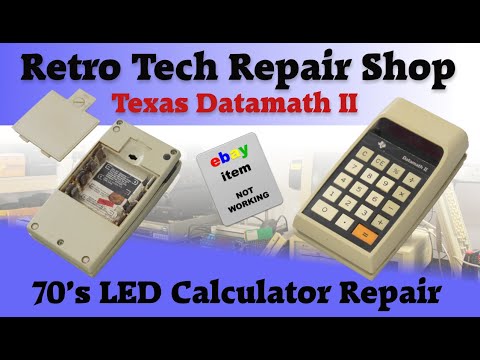70's LED calculator repair. Texas Instruments Datamath II. Can we bring it back to life?