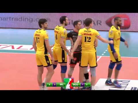 #SuperLega - Milano-Modena 0-3: highlights