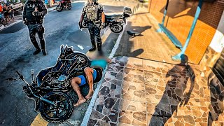 FORAGIDO DA POLÍCIA! O PINOTE FOI CURTO MAS O ACIDENTE FOI FEIO!