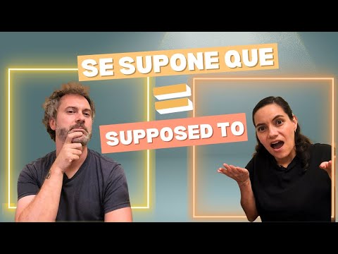 How to say Supposed To in Spanish (PAST and PRESENT)
