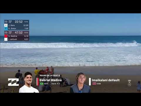 Gabriel Medina VS Imaikalani Devault BILLABONG PiPE  MASTERS