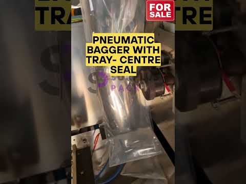 Pneumatic bagger with tray - video