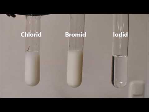 Halogenidnachweis Silbernitrat mit beschriftung