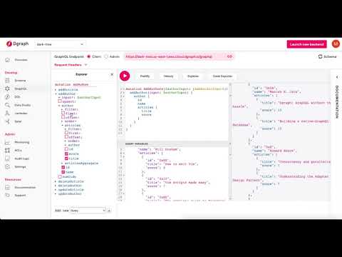 Creating Your First GraphQL Endpoint with Dgraph