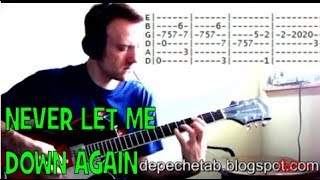 Depeche Mode Never Let Me Down Again Guitar Lesson Chords and TAB Tutorial Last of Us