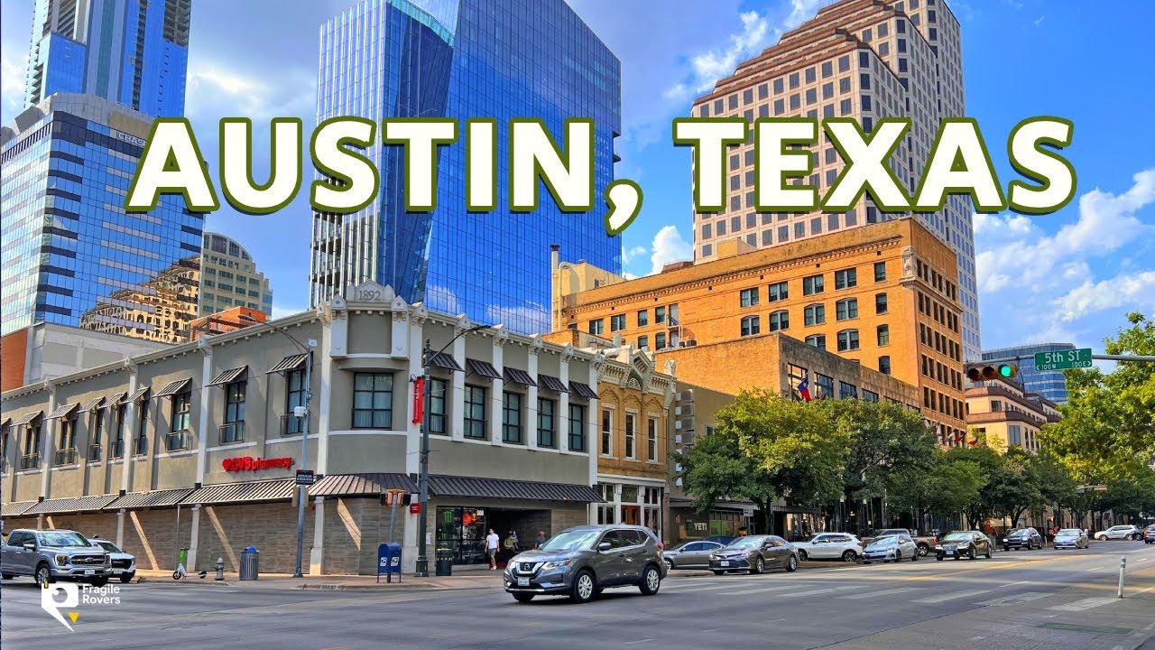 Immersive street-level walking tour through Austin, TX, United States, showcasing authentic urban landscapes, local architecture, and the vibrant atmosphere of the city's neighborhoods