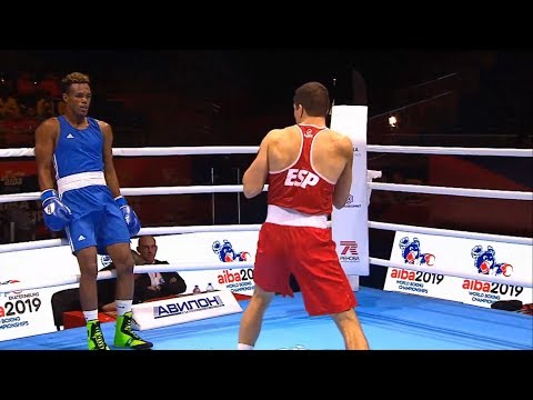 Round of 32 (81kg)  JALIDOV GAFUROVA GAZIMAGOMED (ESP) vs ALFONSO DOMINGUEZ (AZE) /AIBA World 2019