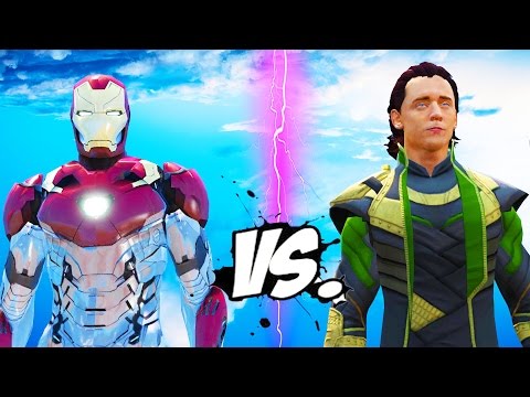 IRON MAN VS LOKI - THE AVENGERS BATTLE