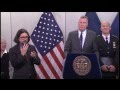 Mayor de Blasio Holds Press Conference to Update.